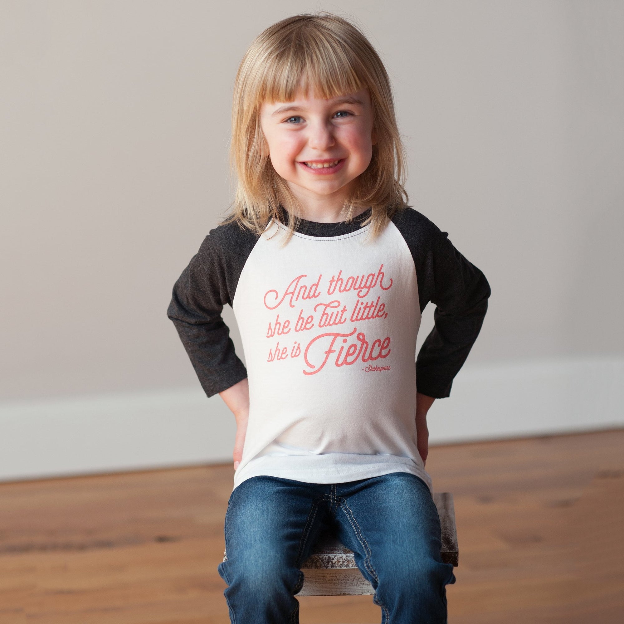 She is Fierce Raglan Tee - Sweetpea and Co.