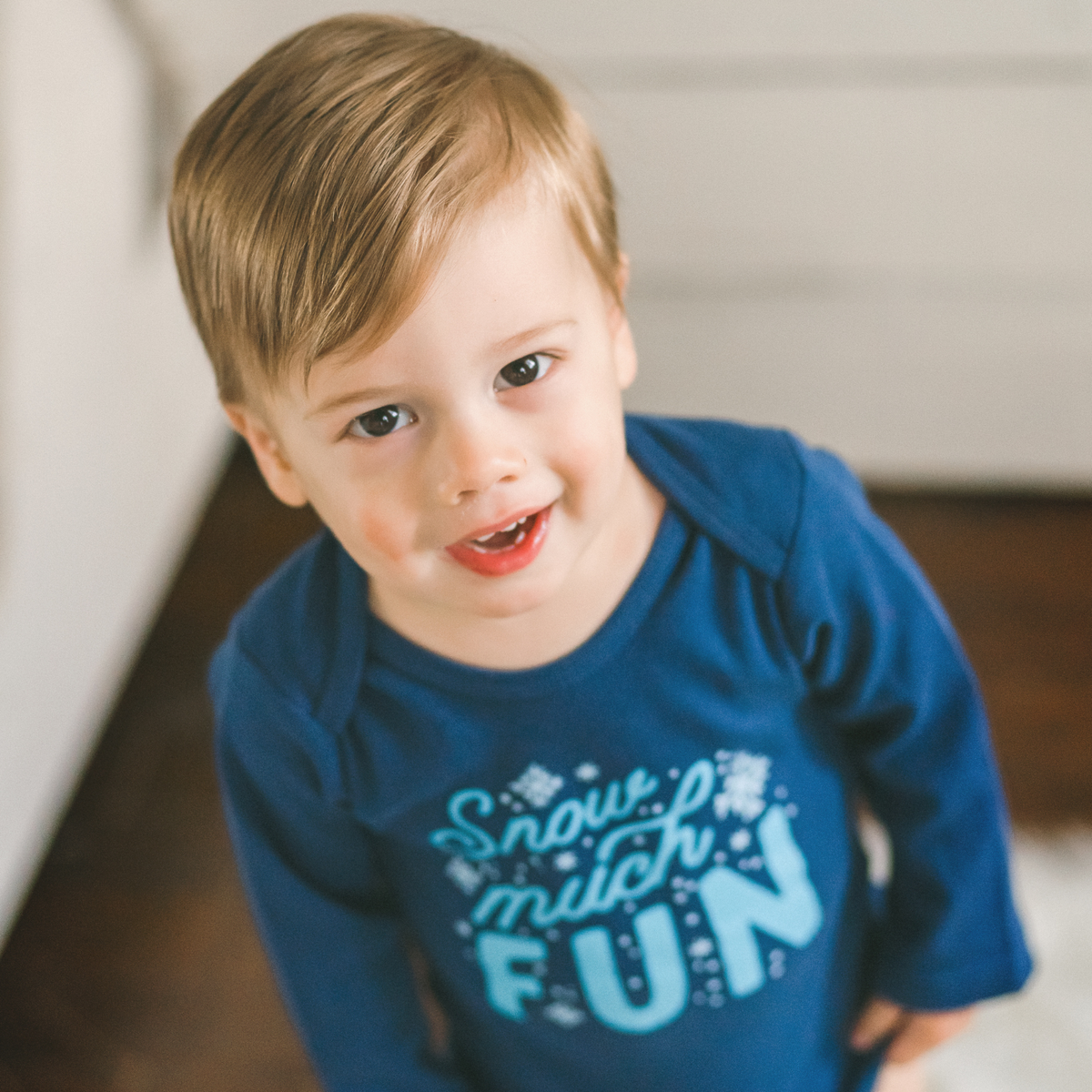 Snow Much Fun Christmas Baby Bodysuit