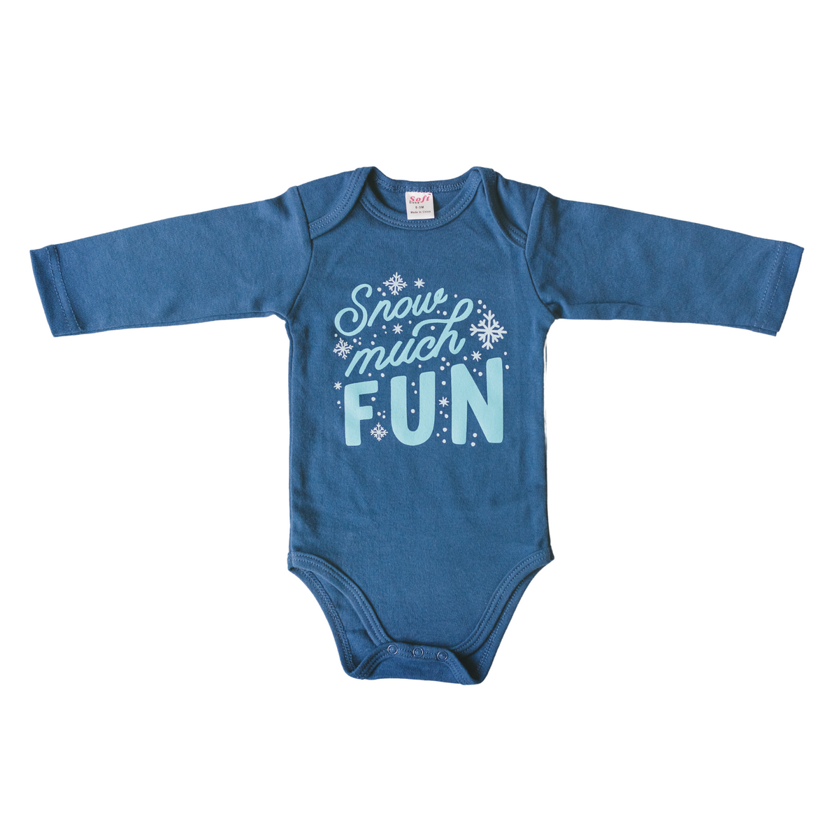 Snow Much Fun Christmas Baby Bodysuit