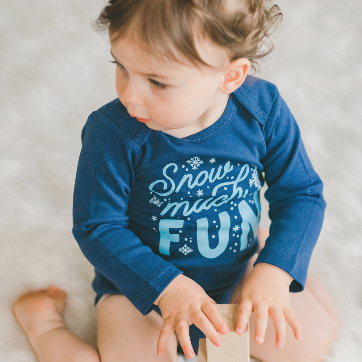 Snow Much Fun Christmas Baby Bodysuit