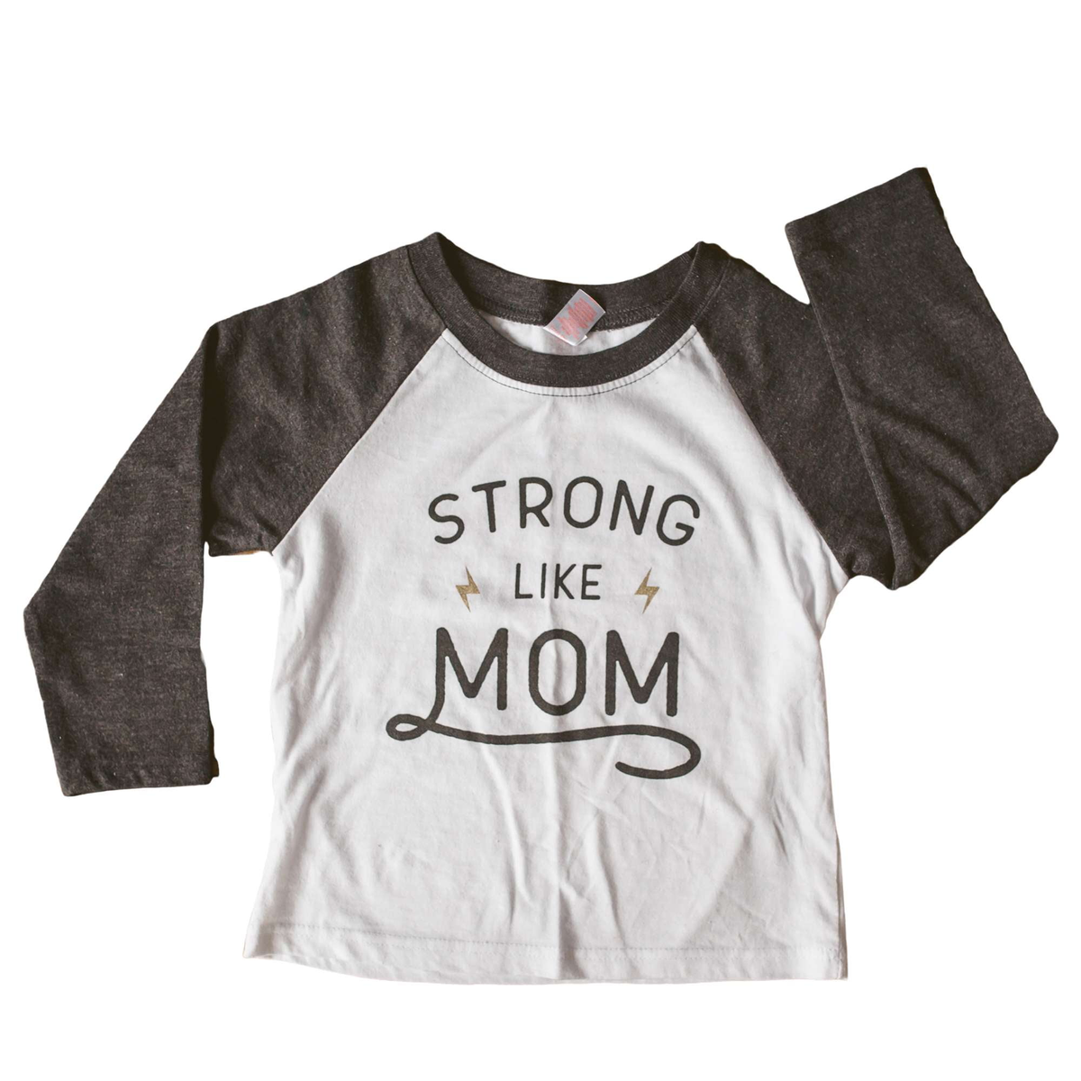 Strong Like Mom Raglan Tee - Sweetpea and Co.