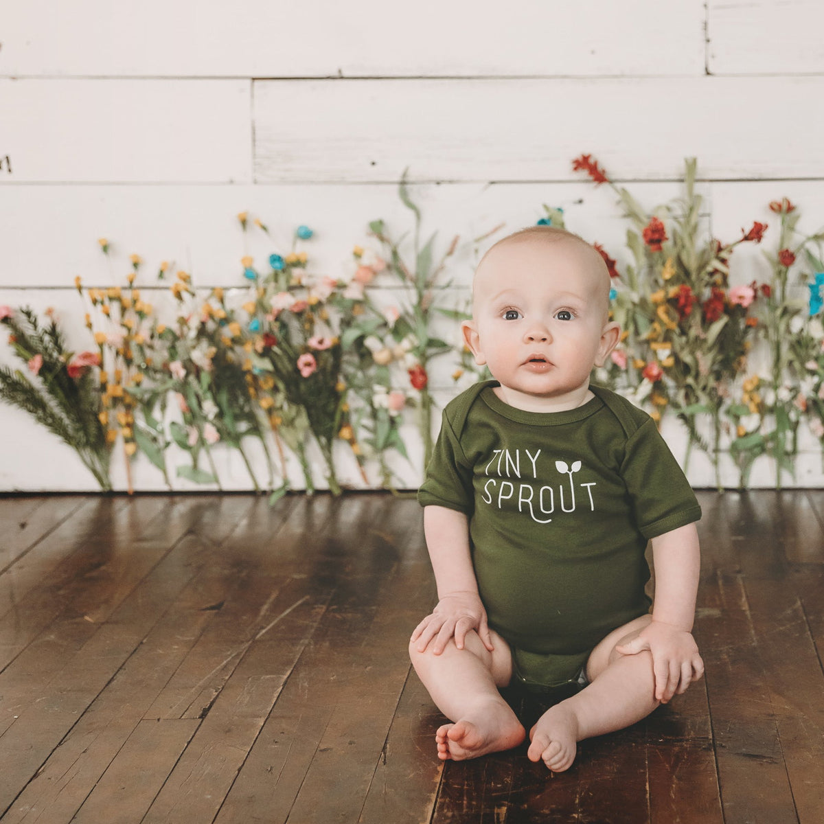PRE-ORDER - Tiny Sprout baby bodysuit / onesie - Sweetpea and Co.