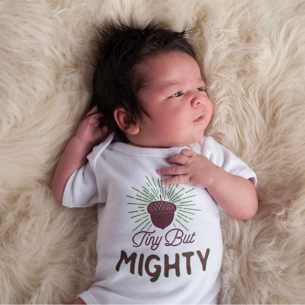 Tiny But Mighty Baby Bodysuit - Sweetpea and Co.