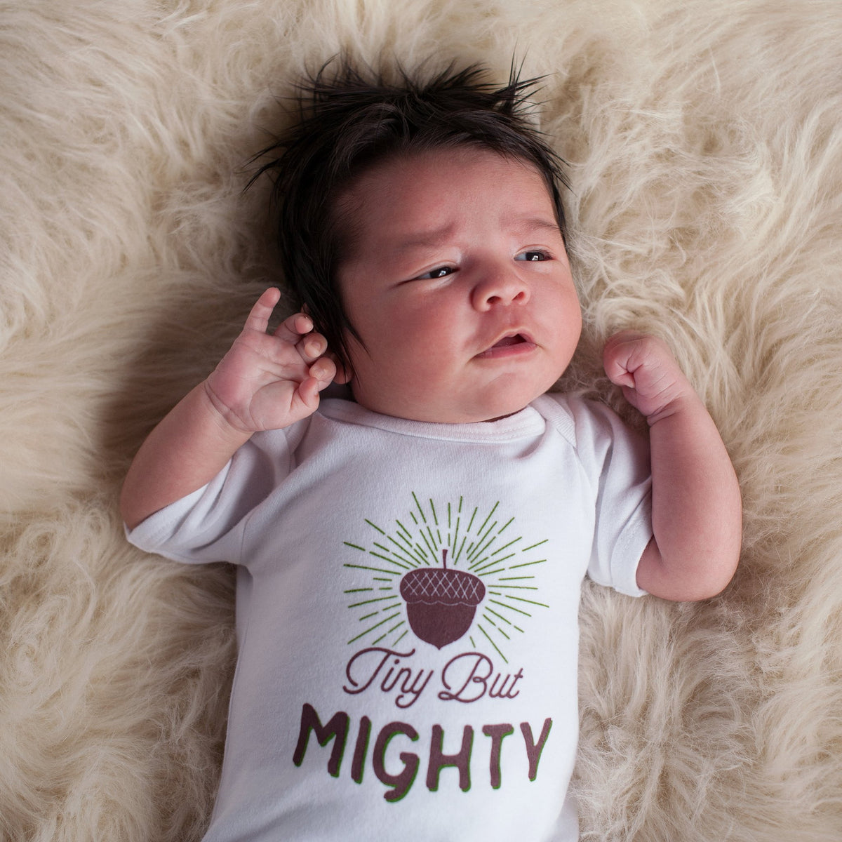 Tiny But Mighty Baby Bodysuit - Sweetpea and Co.