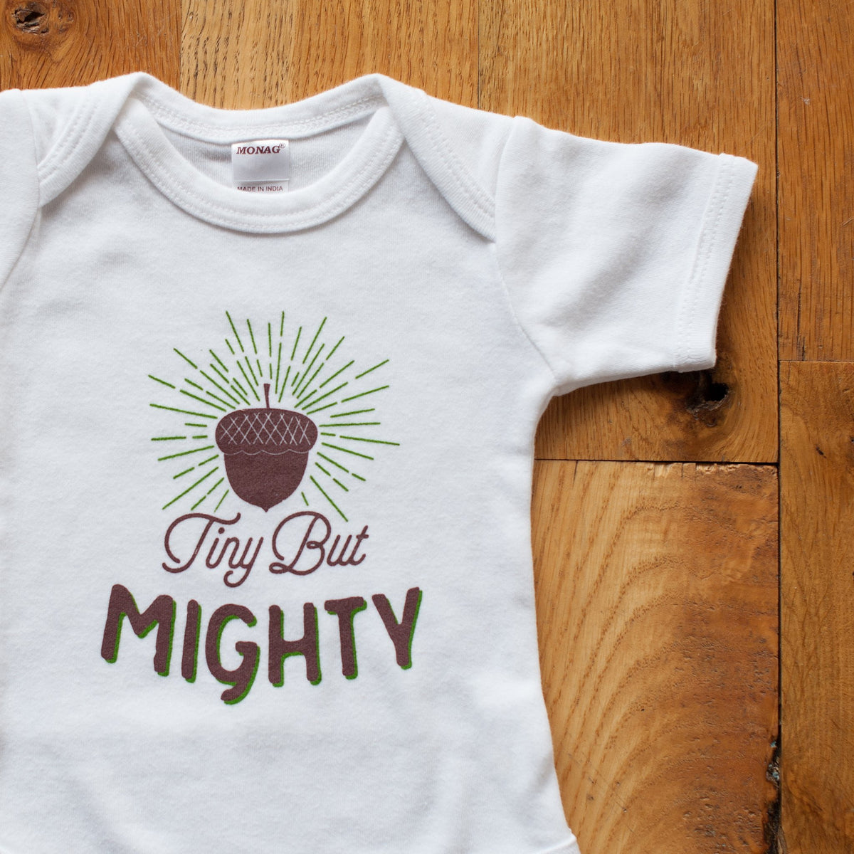 Tiny But Mighty Baby Bodysuit - Sweetpea and Co.