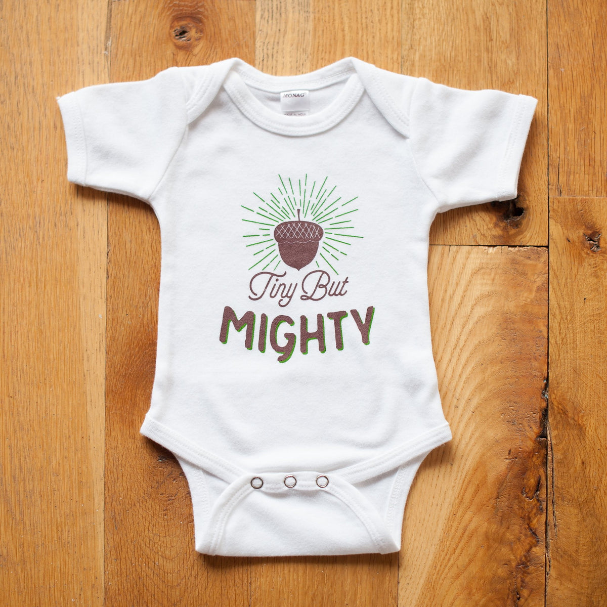 Tiny But Mighty Baby Bodysuit - Sweetpea and Co.
