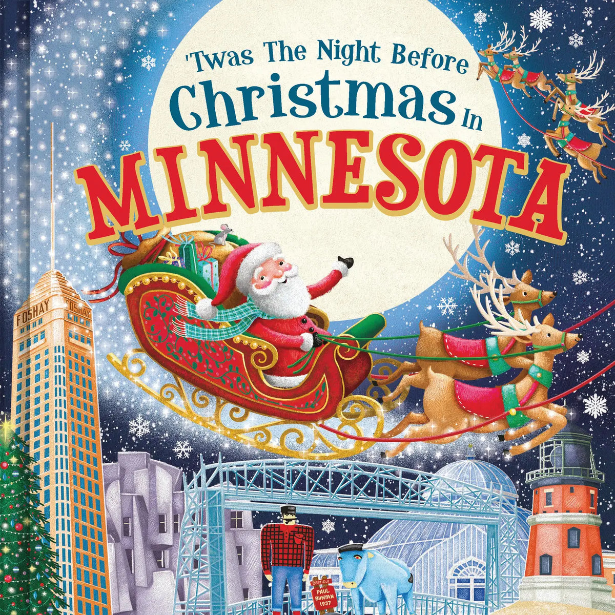 &#39;Twas the Night Before Christmas in Minnesota Children&#39;s Book