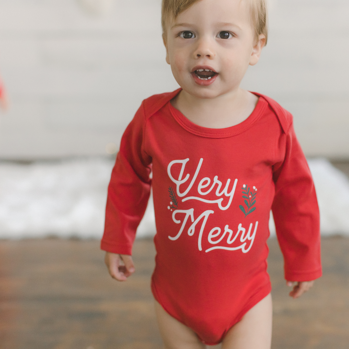 Very Merry Christmas Baby Bodysuit