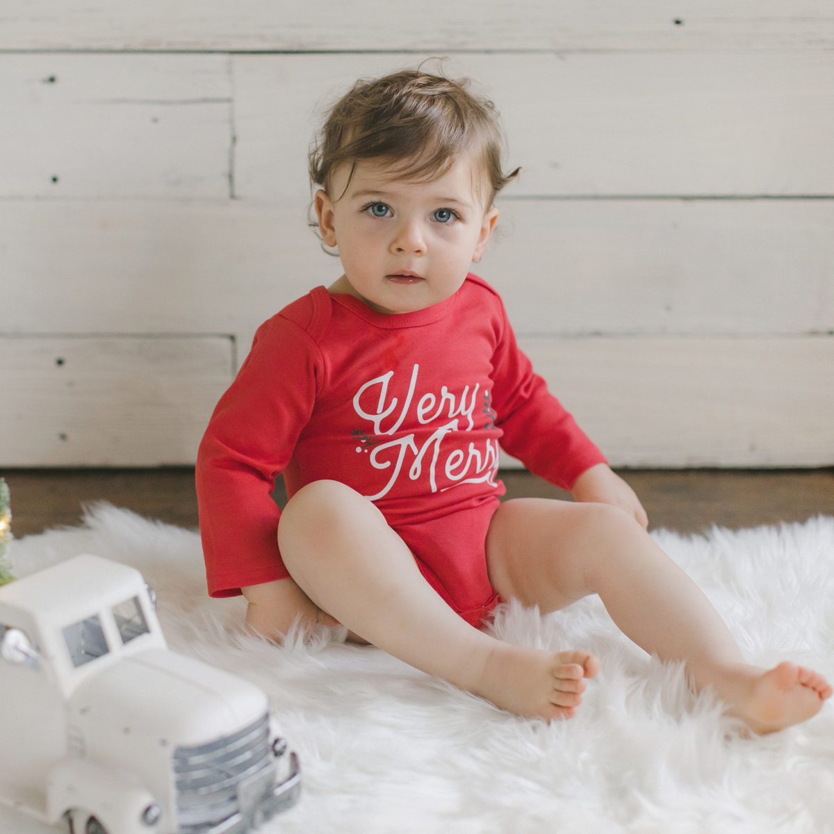 Very Merry Christmas Baby Bodysuit