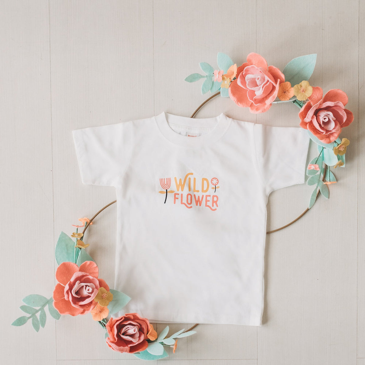 PRE-ORDER - Wild Flower Kid&#39;s T-shirt - Sweetpea and Co.
