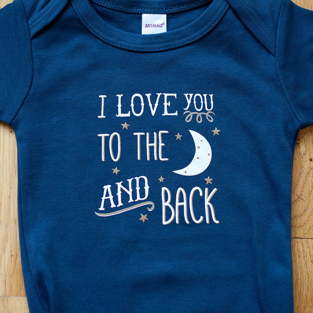 I Love you to the Moon and Back Baby Bodysuit - Sweetpea and Co.