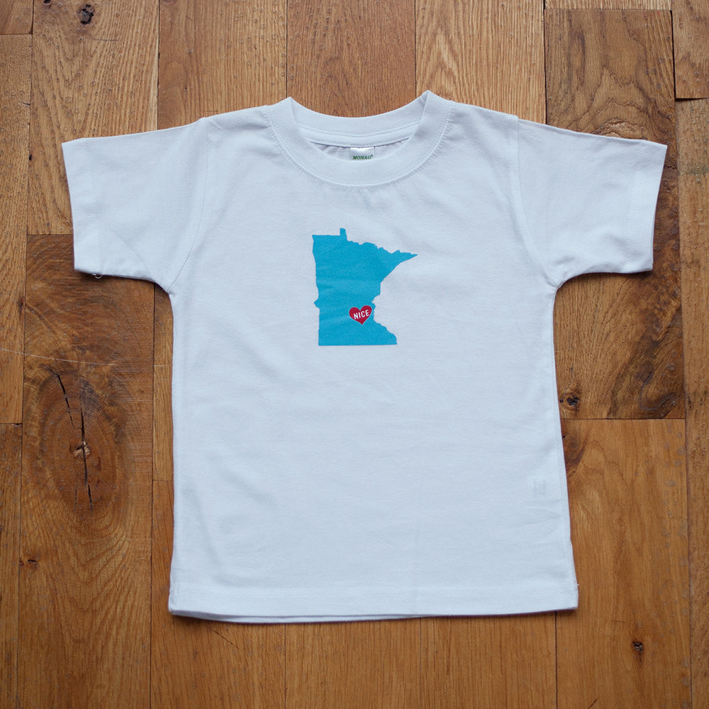 Organic Toddler T-Shirt in Minnesota Nice - Sweetpea and Co.