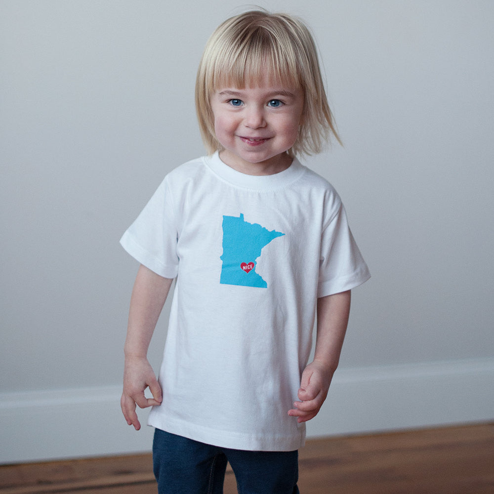 Organic Toddler T-Shirt in Minnesota Nice - Sweetpea and Co.